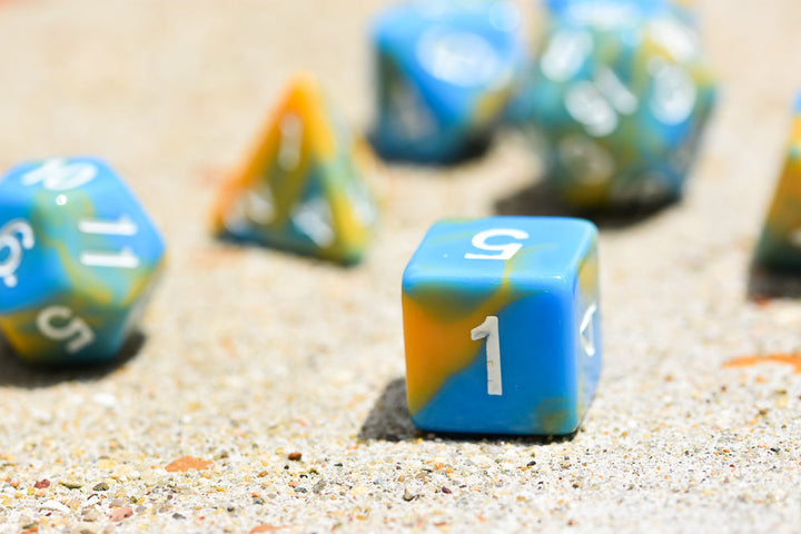 Tiger Ocean Dual Color Swirl Blue/ Orange