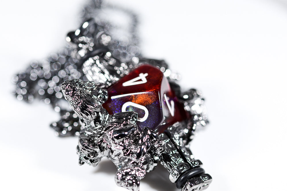 Pendant d10 Trolls w/ Gunmetal Grey Finish