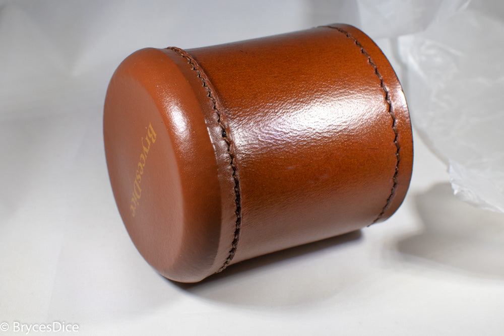 Handmade Leather Dice Cup (Light Brown)