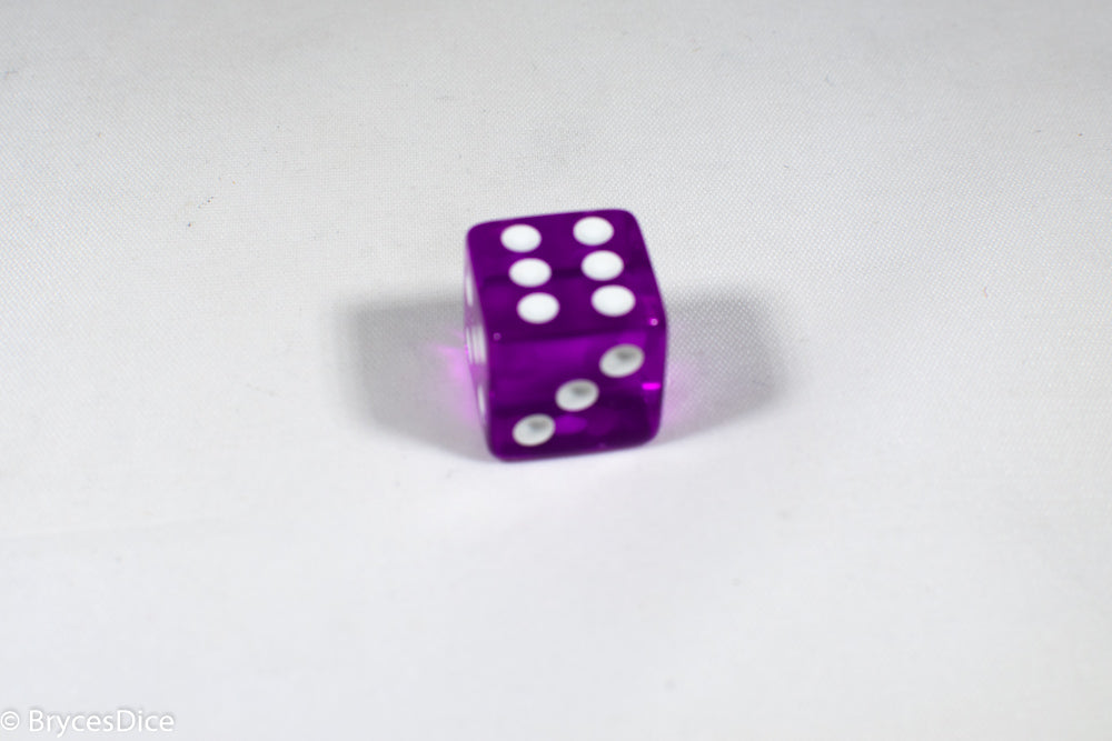 Square Corner 16mm Translucent Dice (Red/Orange/Yellow/Green/Blue/Purple) *sold by the piece