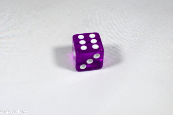 Square Corner 16mm Translucent Dice (Red/Orange/Yellow/Green/Blue/Purple) *sold by the piece