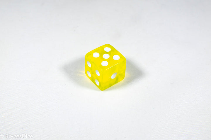 Square Corner 16mm Translucent Dice (Red/Orange/Yellow/Green/Blue/Purple) *sold by the piece