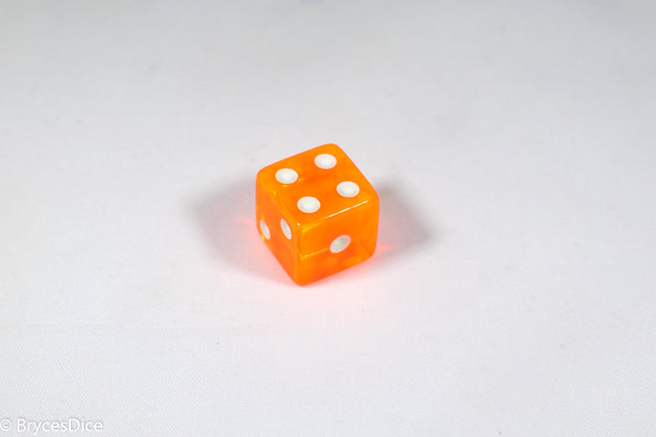 Square Corner 16mm Translucent Dice (Red/Orange/Yellow/Green/Blue/Purple) *sold by the piece