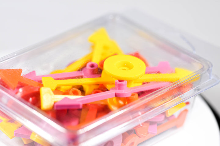 Pack of 25 Assorted 71mm Spinner 2/Base