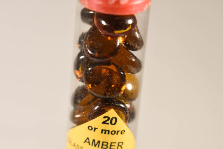 20+ Amber Glass Gaming Stones Counters