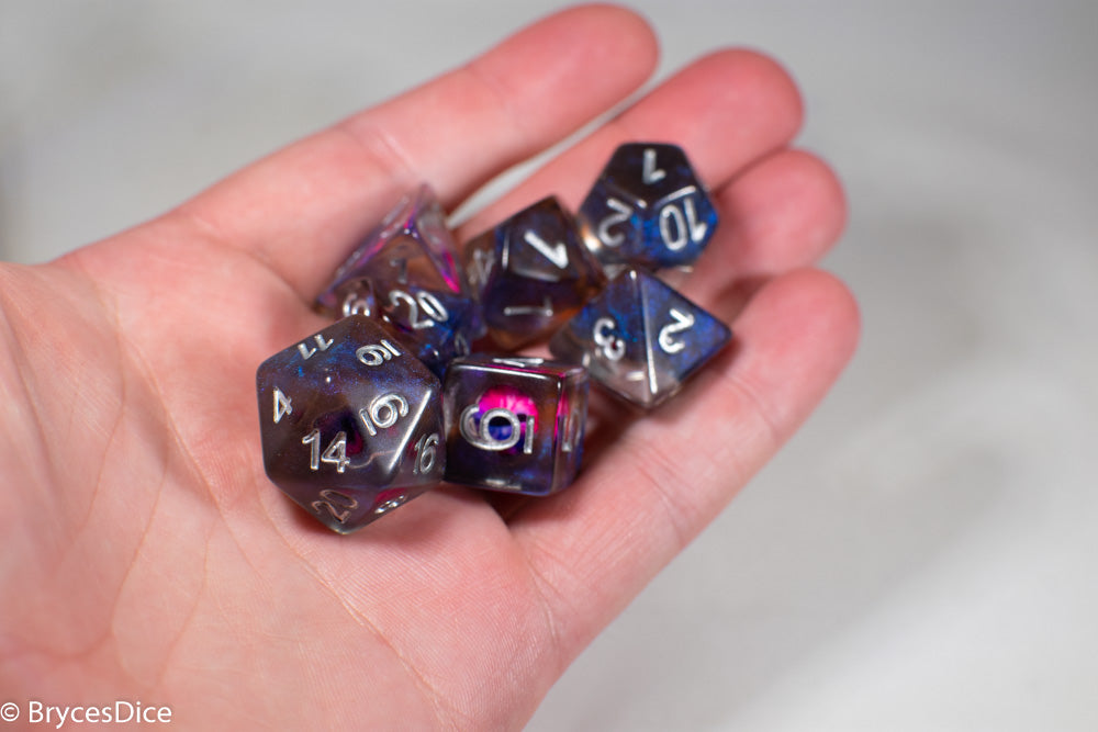 Demon Eye Dragon Eye Dice 7-Dice Set Resin Dungeons and Dragons Dice