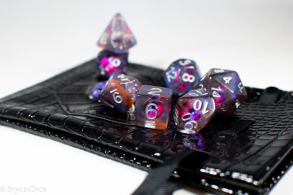 Demon Eye Dragon Eye Dice 7-Dice Set Resin Dungeons and Dragons Dice