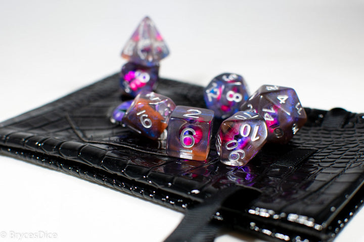 Demon Eye Dragon Eye Dice 7-Dice Set Resin Dungeons and Dragons Dice