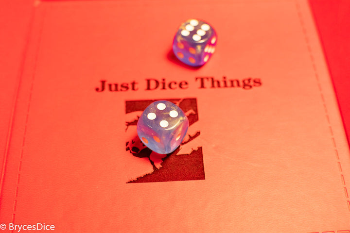 Borealis Sky Blue/white 7-Dice / 16mm / 12mm / 30mm Luminary