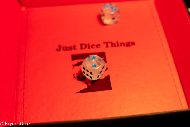 Borealis Icicle /light blue 7-Dice / 16mm / 12mm / 30mm Luminary