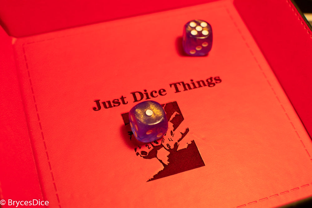 Borealis Purple/white 7-Dice / 16mm / 12mm / 30mm Luminary