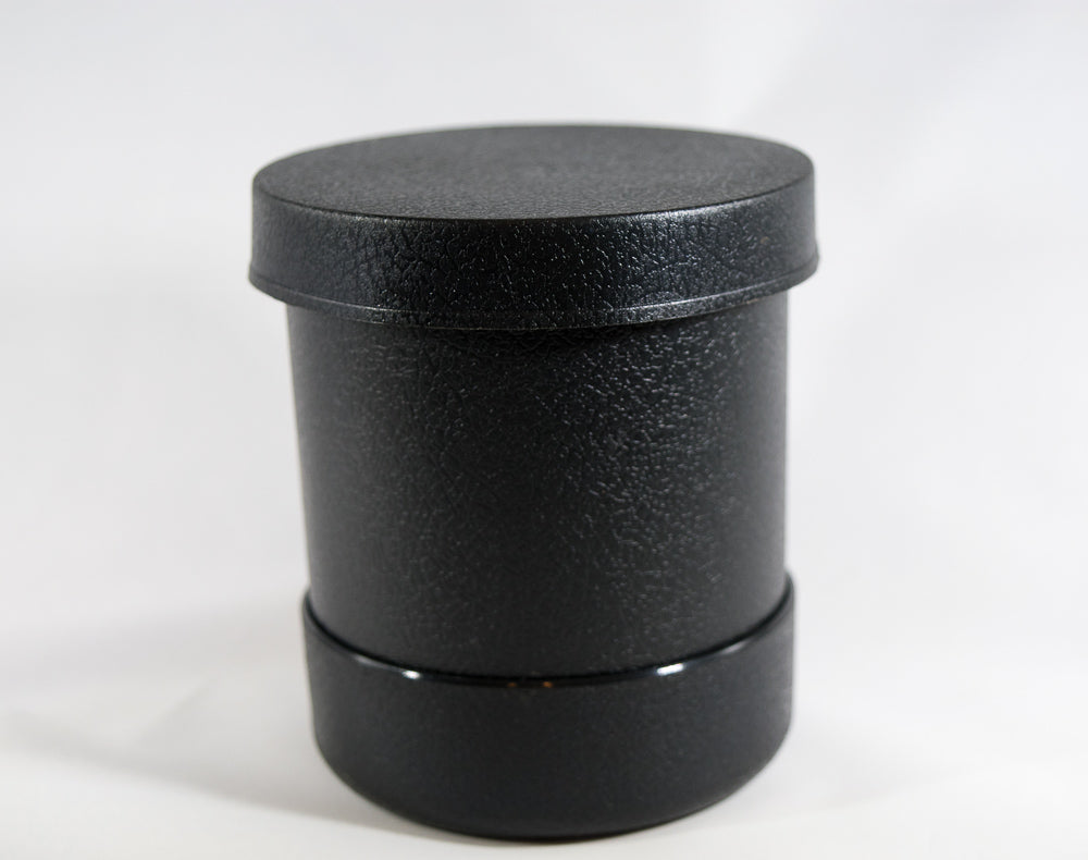 Dice Cup 3.6" D X 4"H Green Felt with Tough Plastic Exterior with Faux Leather Look and Lid