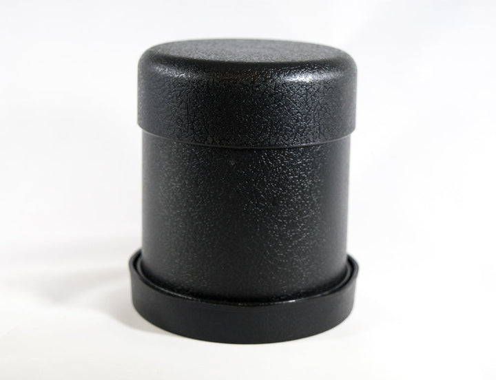 Dice Cup 3.6" D X 4"H Green Felt with Tough Plastic Exterior with Faux Leather Look and Lid
