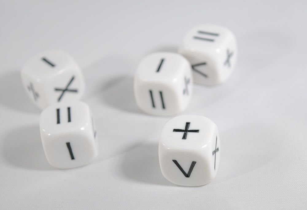 Math Operators Dice +-x < > = Kids Math Dice Game Addition Multiplication Subtraction and More