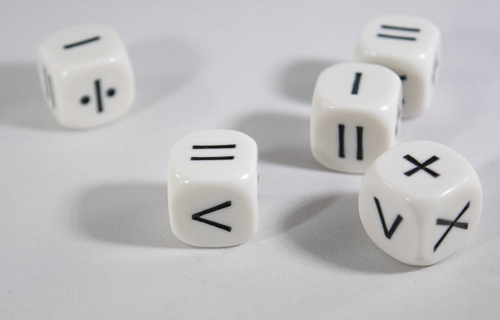 Math Operators Dice +-x < > = Kids Math Dice Game Addition Multiplication Subtraction and More
