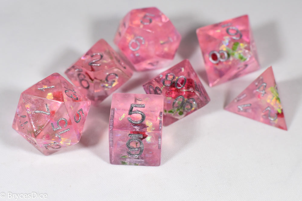Touching Love 7-Dice Set Resin Sharp Edge RPG DND