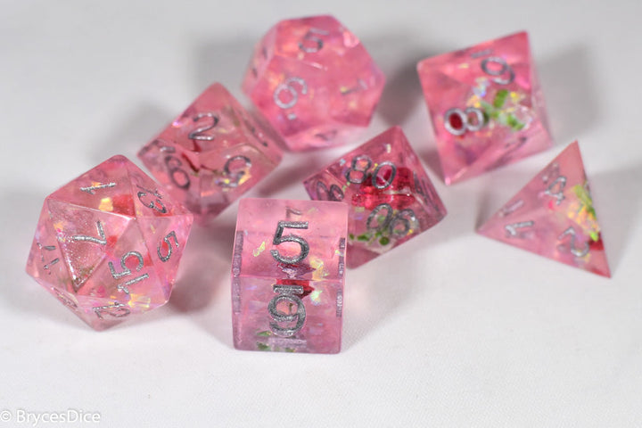 Touching Love 7-Dice Set Resin Sharp Edge RPG DND