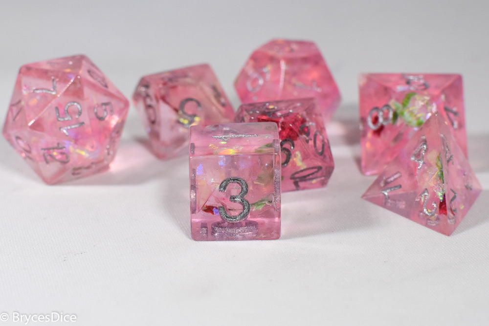 Touching Love 7-Dice Set Resin Sharp Edge RPG DND