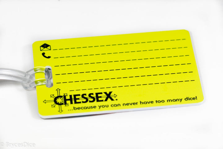 Chessex Dice Luggage Tag w/Clear Tie
