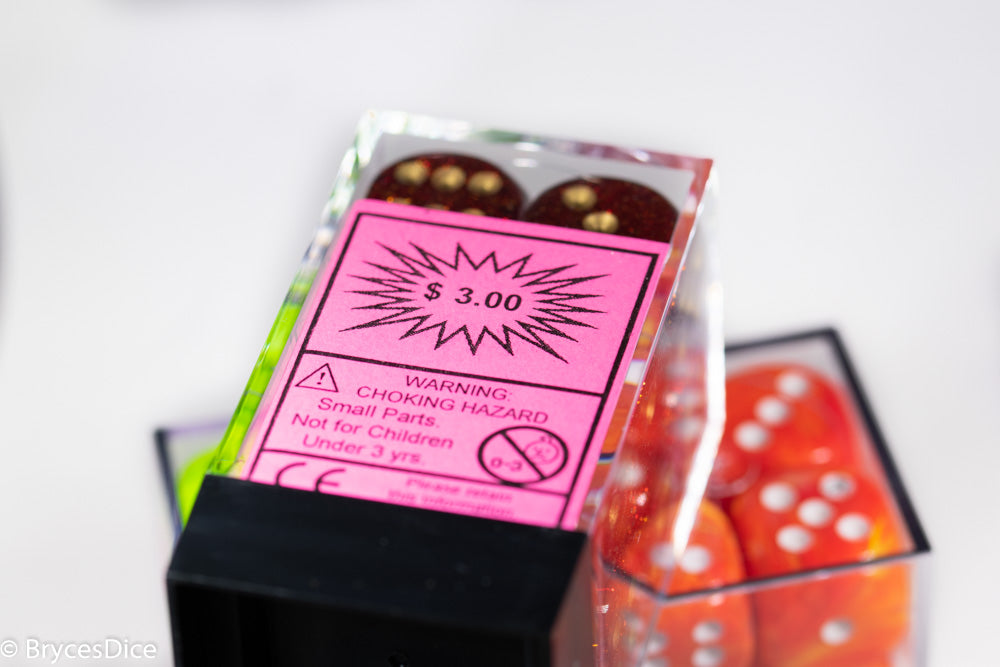 Factory-Second 16mm Dice Set d6 FS16MM Seconds | 12 Dice Block