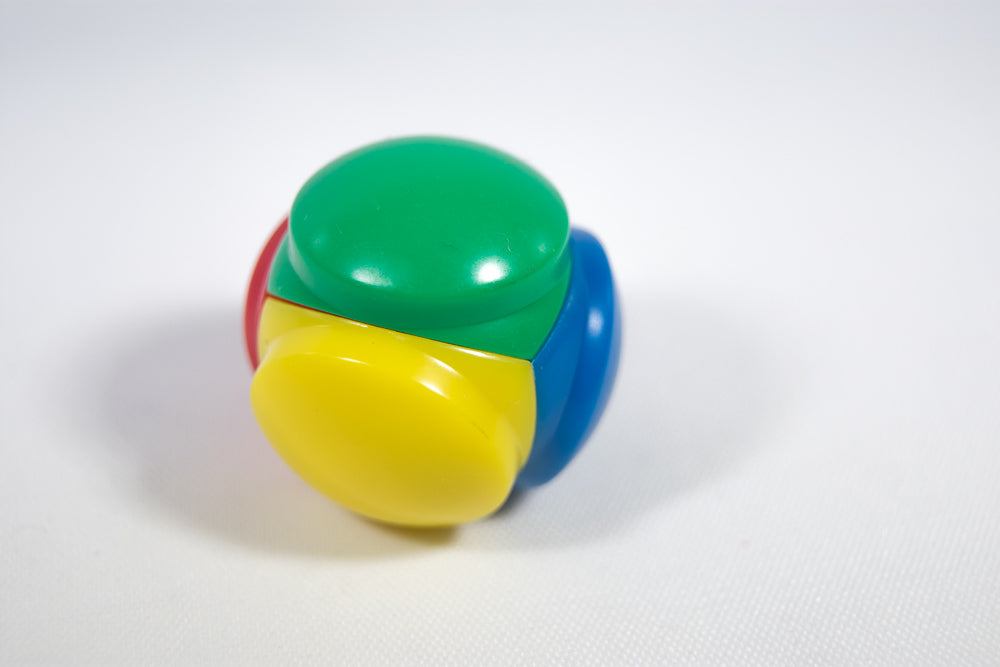 Color Selector Blue, Red, Yellow, Green Plastic D4 Koplow Dice Kids Math