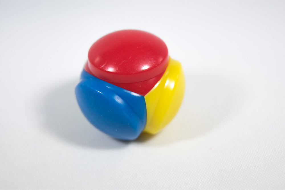 Color Selector Blue, Red, Yellow, Green Plastic D4 Koplow Dice Kids Math
