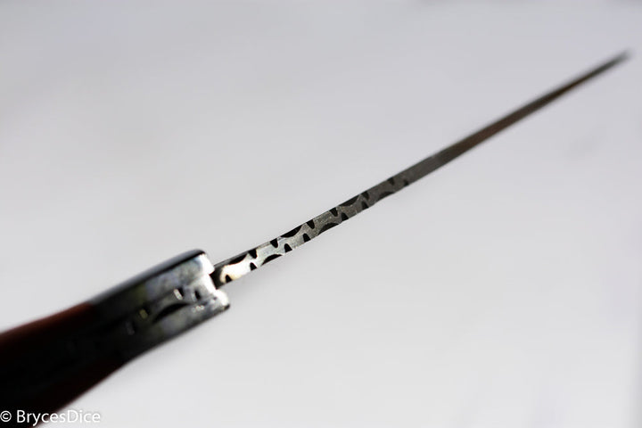 (Black) 9" Damascus Pocket Knife