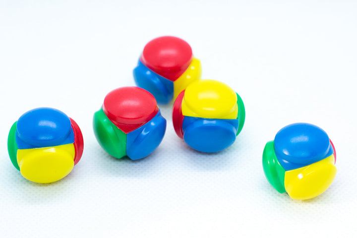 Color Selector Blue, Red, Yellow, Green Plastic D4 Koplow Dice Kids Math