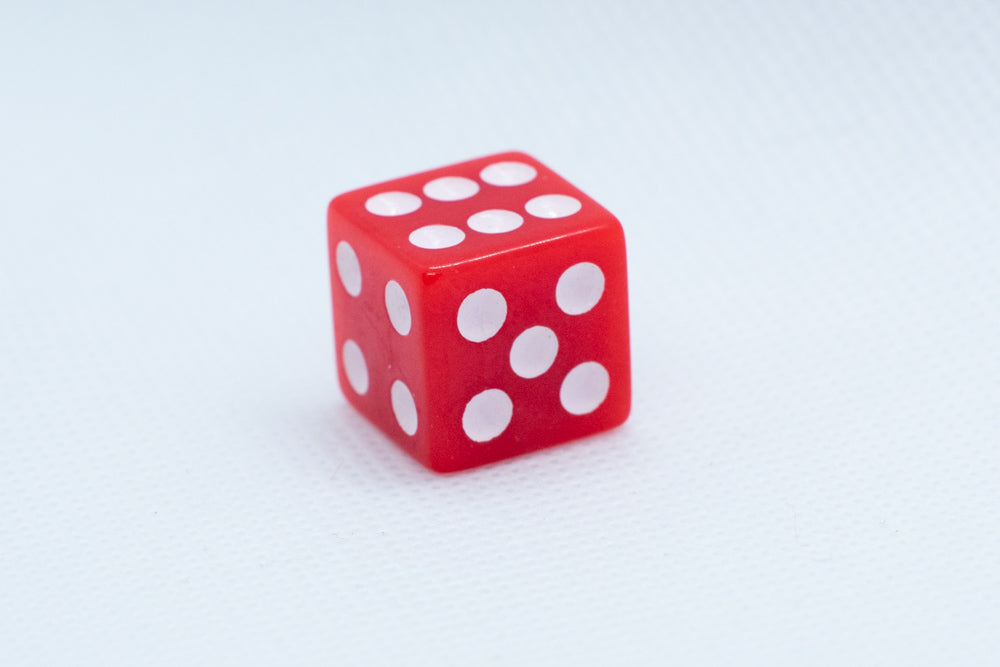 Square Edge 16mm Opaque Dice (Red/Yellow/Green/Blue/Black/White) | sold by the piece