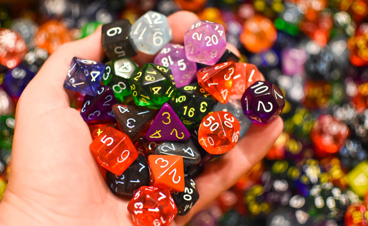 Bulk Roll 4 Initiative Dice d4, d6, d8, d12, d20 (Factory Seconds) Dnd Dice