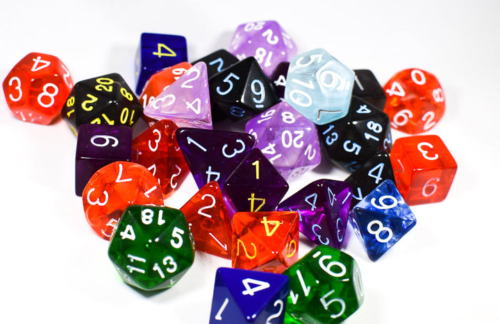 Bulk Roll 4 Initiative Dice d4, d6, d8, d12, d20 (Factory Seconds) Dnd Dice