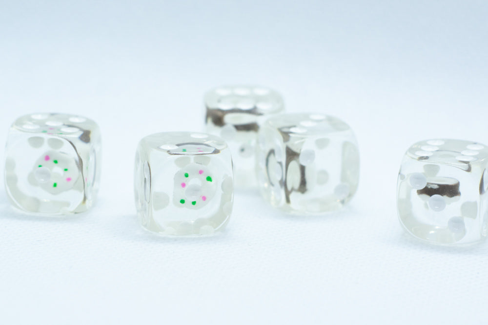 Vanilla Donut Pipped d6 16mm (Custom Dice) *Sold per die