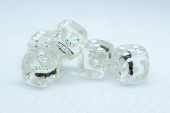 Vanilla Donut Pipped d6 16mm (Custom Dice) *Sold per die