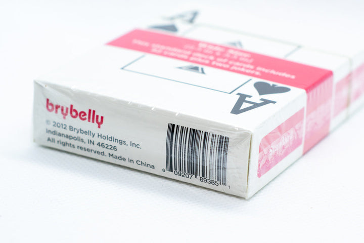 Single Red Deck, Wide Size, Jumbo-Index, Plastic-Coated Playing Cards by Brybelly