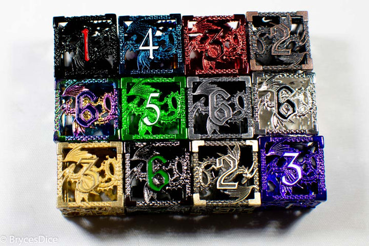 Single D6 Deadly Dragon Dice (Multiple Colors)