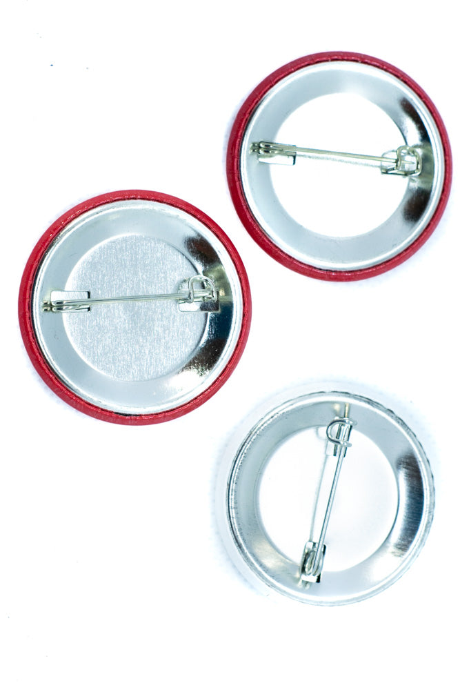 Budweiser Buttons 3-Pack White & Red 'King of Beers'