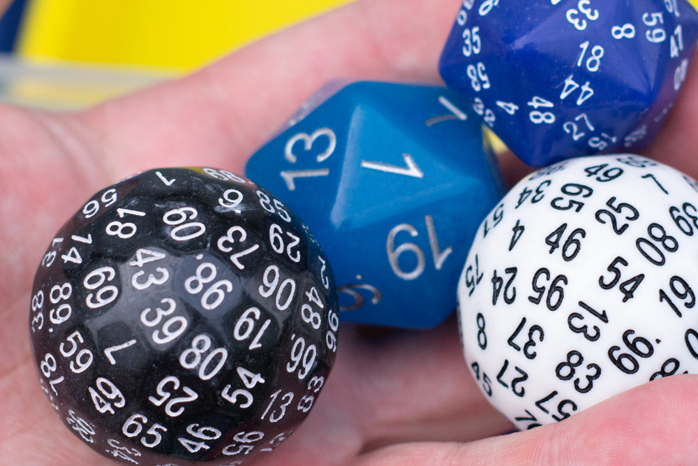 Bescon Lots of Dnd Dice, Pipped Dice, and other Polyhedral Dice Pieces (Factory Seconds)