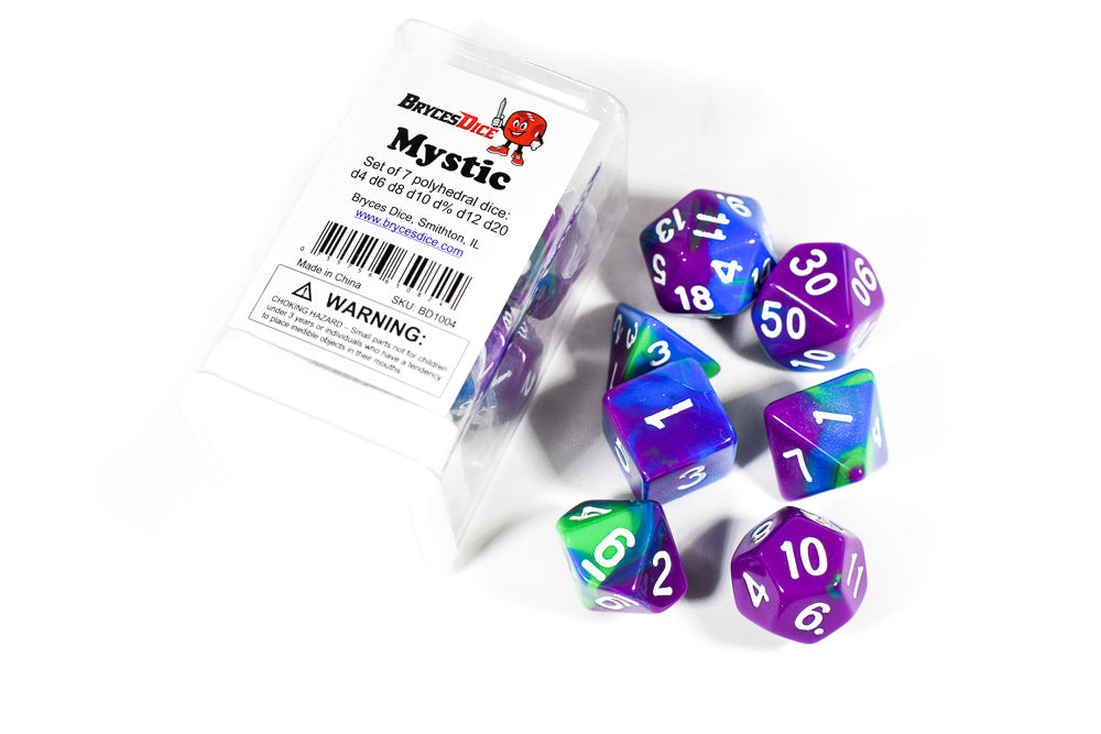 Mystic Tri-Color Swirl Purple/Blue/Green