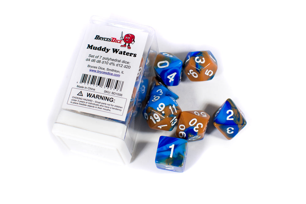 Muddy Waters Tri-Color Swirl Blue/Blue/Brown
