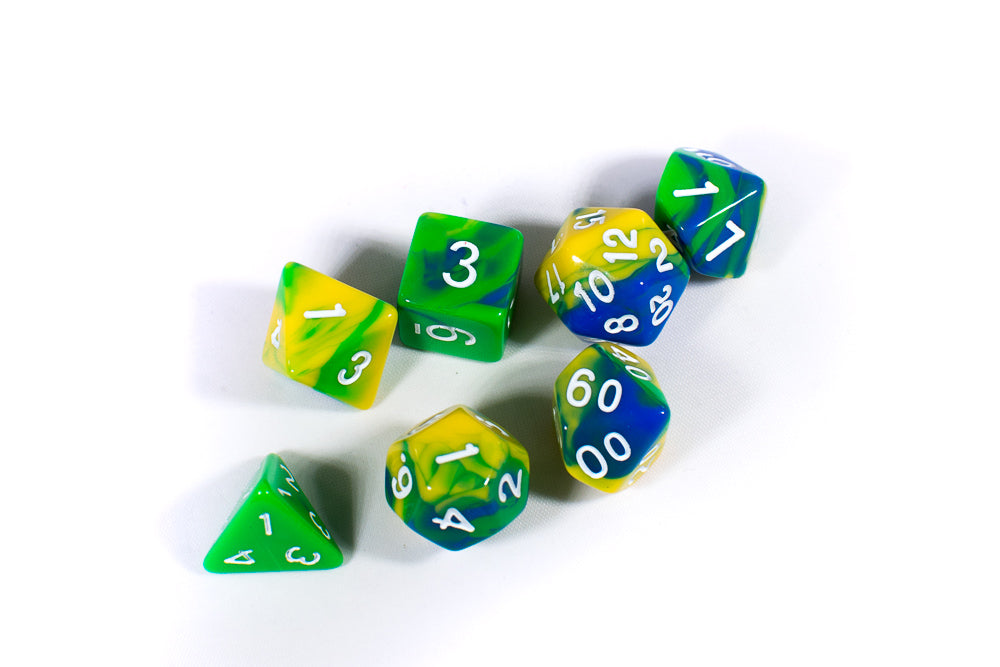 The Parakeet Tri-Color Swirl Green/Yellow/Blue