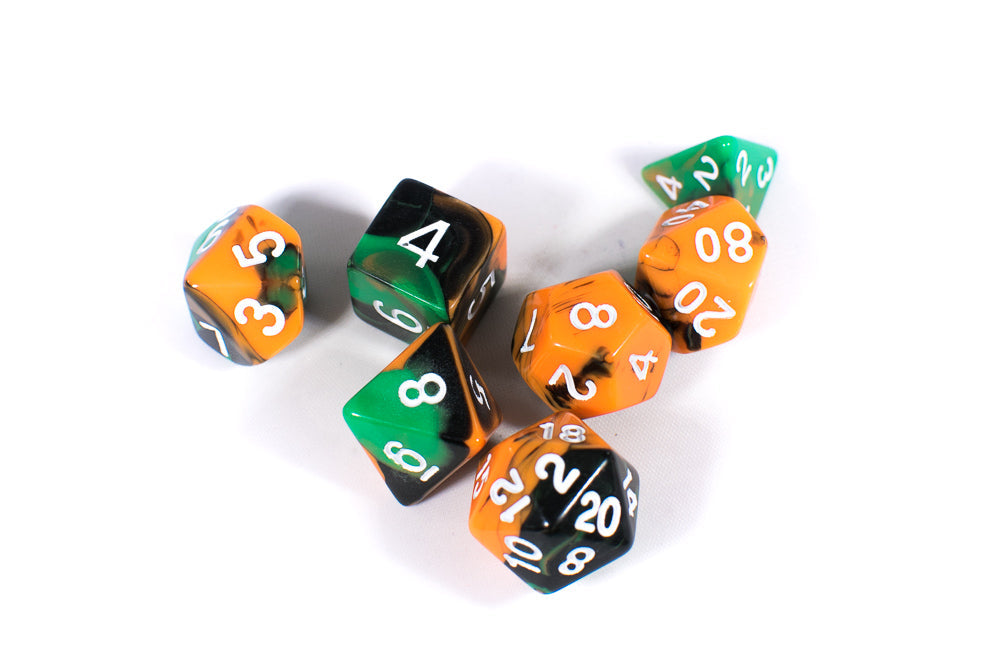 Hallowed Grounds Tri-Color Swirl Orange/Black/Green