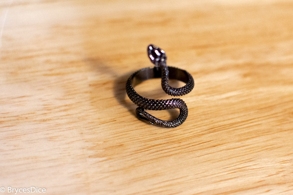 Snake Ring Metal for Cosplay Game Night Dungeons and Dragons  (adjustable)