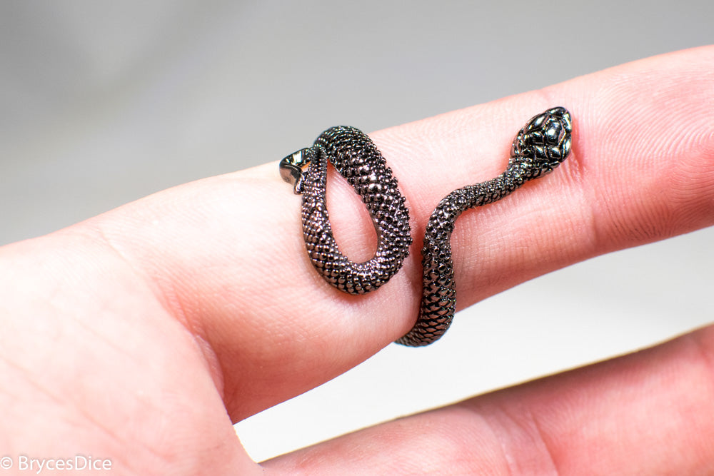 Snake Ring Metal for Cosplay Game Night Dungeons and Dragons  (adjustable)