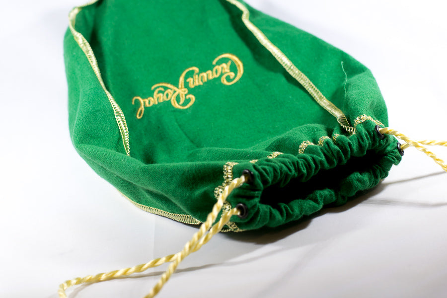Purple and/or Green Crown Royal Gift Bag  Dice Bag  Lining Counter Pouch