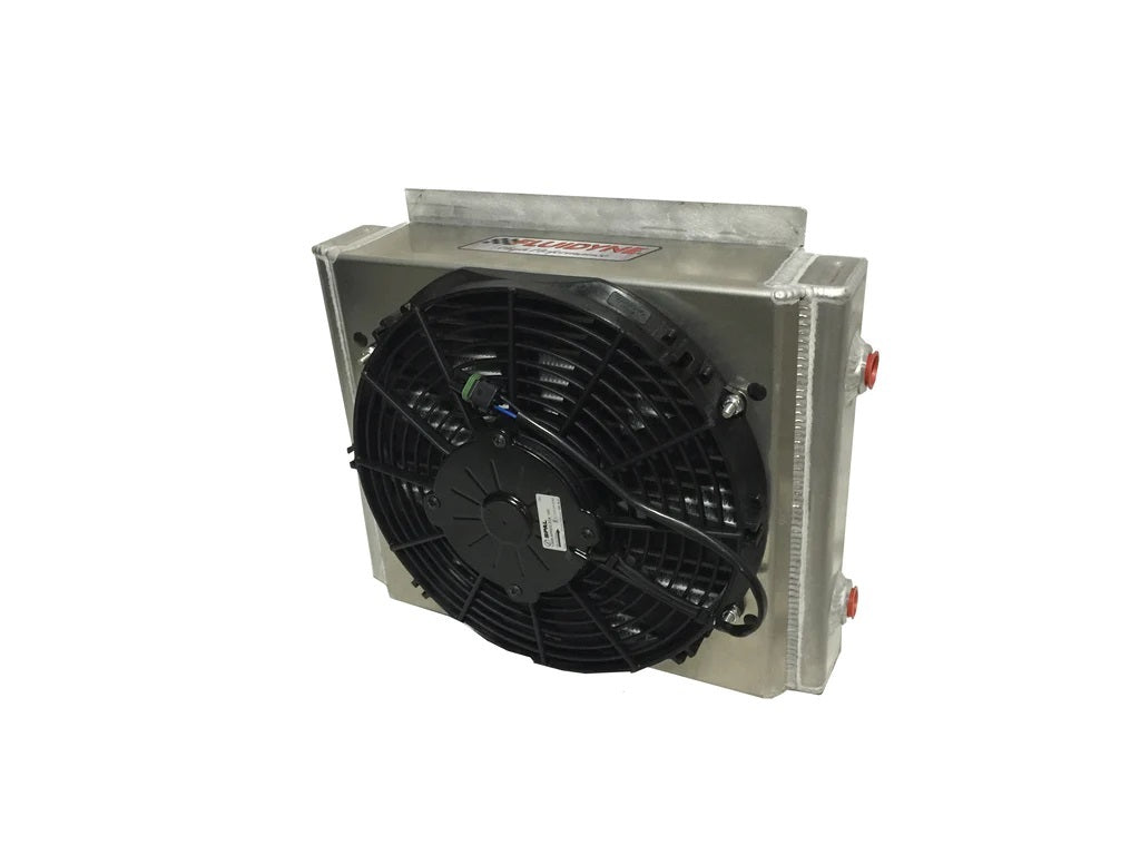 Transmission Cooler with Fan Dbl Pass
