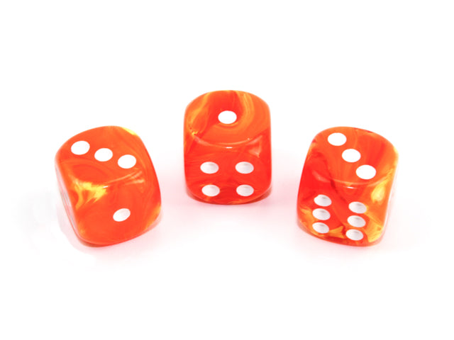Vortex® 16mm w/pips Solar/white d6 (sold per die)