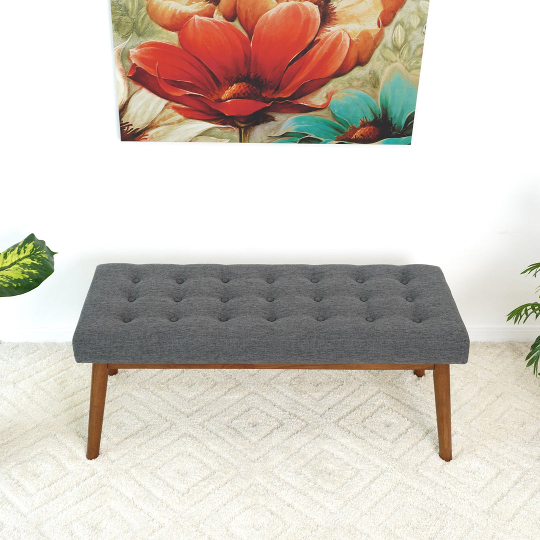 Delilah Modern Bench (Fabric) Front