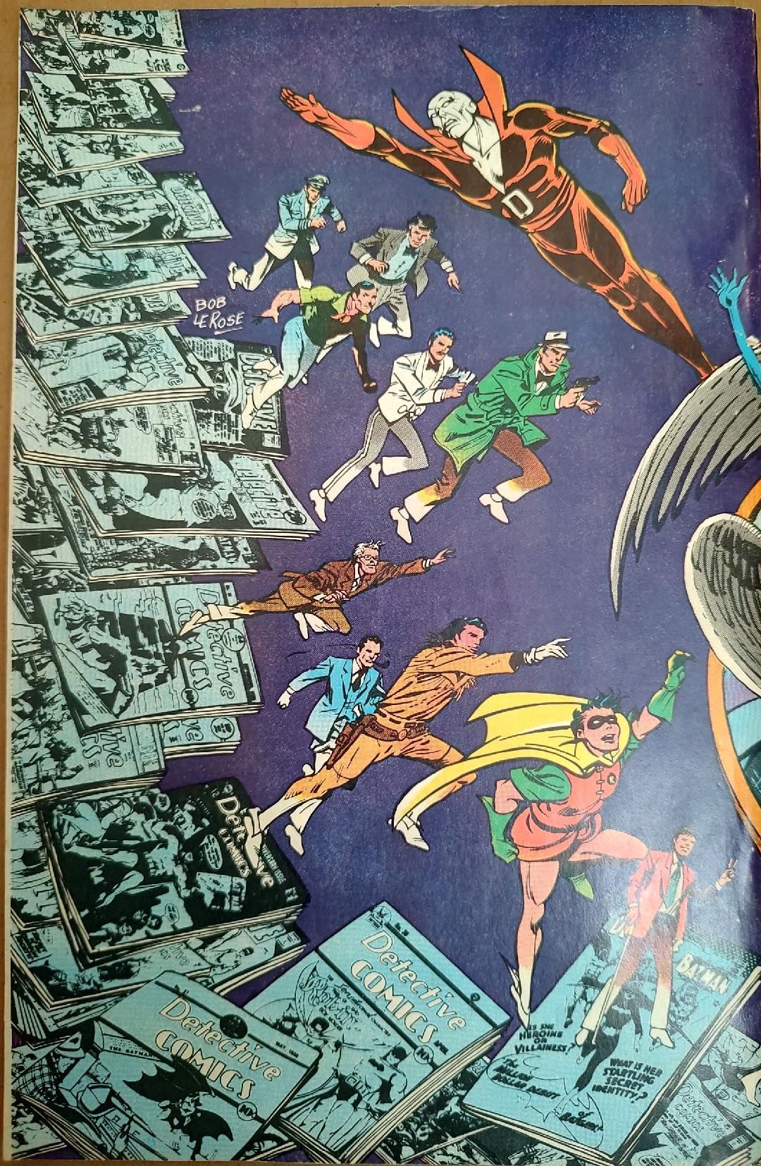 Detective Comics #500 Comic Book Back Cover