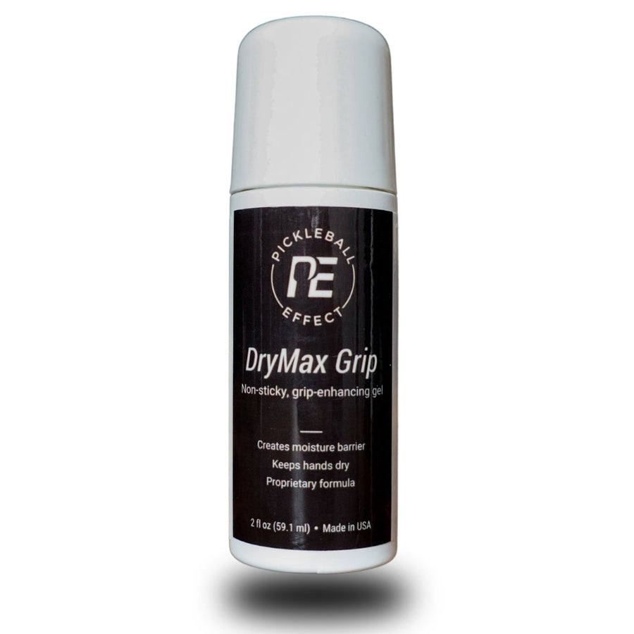 DryMax Grip gel bottle with Pickleball Effect logo on a white background.
