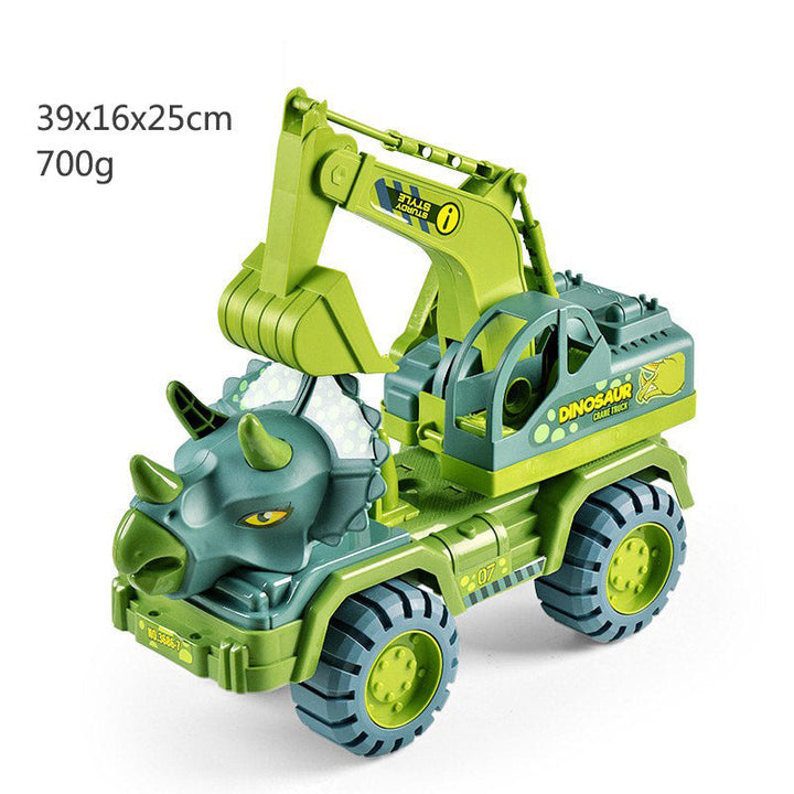 Dinosaur Transporter Children's Toy Set Tyrannosaurus Rex  Car Solid Dinosaur Fall Resistant